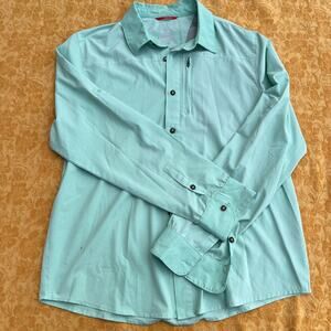 Gerry Active Long Sleeve Button Up: Size M